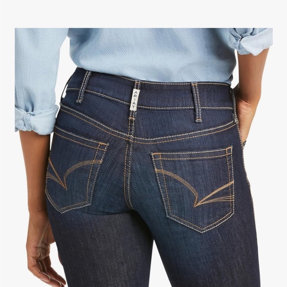 ARIAT R.E.A.L. Mid Rise Arrow Fit Jocelyn Boot Cut Jeans, Nashville - Picture 3 of 14